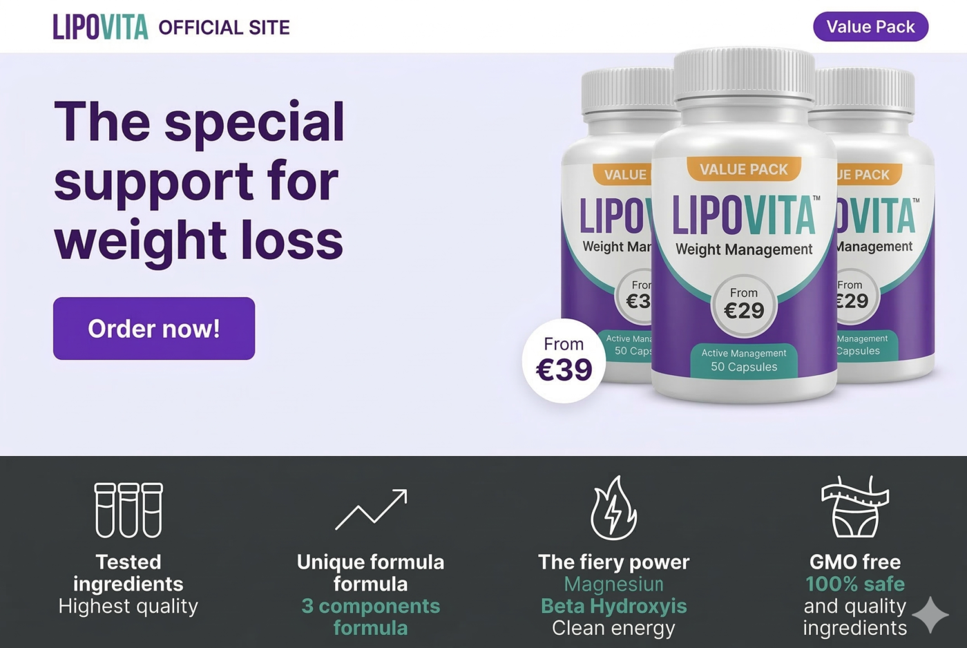 Lipovita Diet Capsules